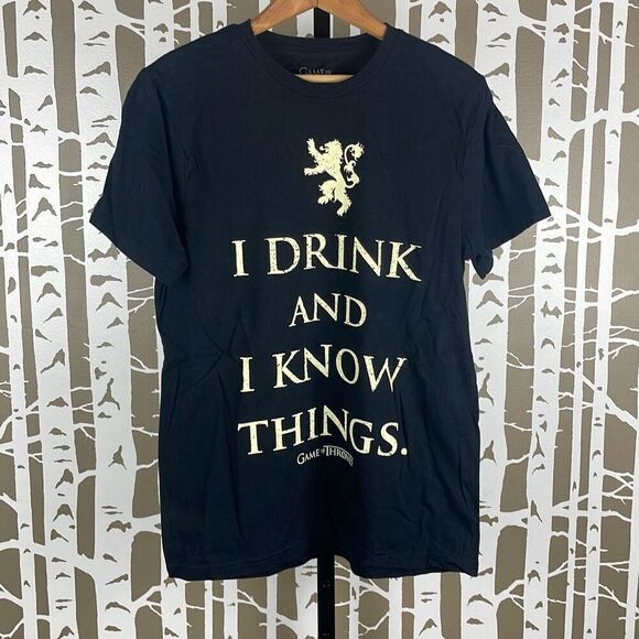 Game of Thrones T-Shirt I Drink And I Know Things M - Picture 1 of 4